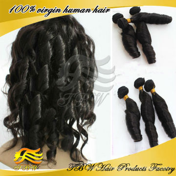 Extensão de cabelo humano indiano remy tia funmi hair bouncy romance ondas